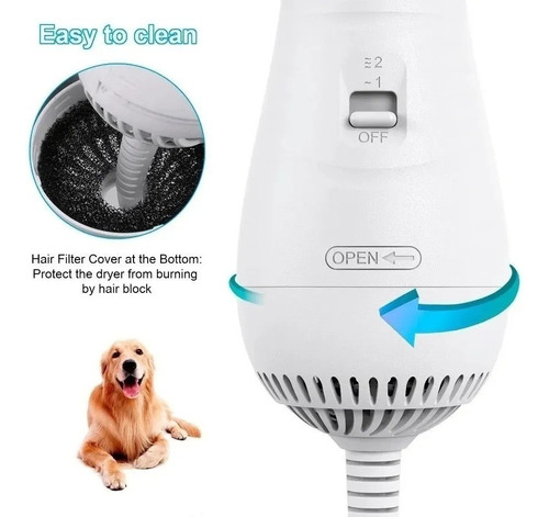 Secador peine de pelo perros gatos ⚡