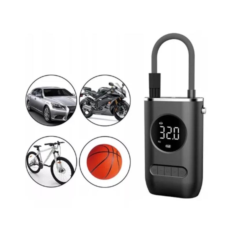 xr:d:DAFjMD07wD8:1124,j:8601174037502943519,t:24041215 Inflador Portátil Digital (compresor) 150 PSI USB-C - Autonomía en la vía