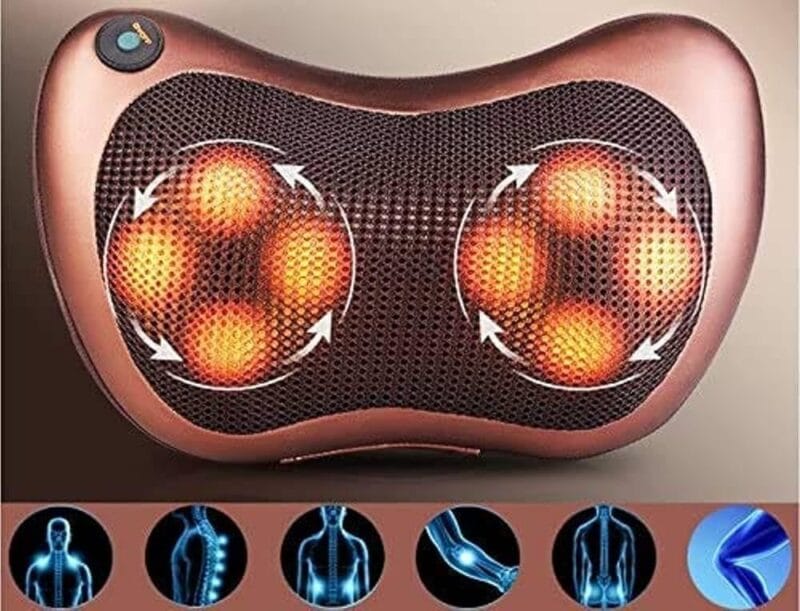 Cojín Masajeador Shiatsu 3D con Calor para Espalda y Cuello