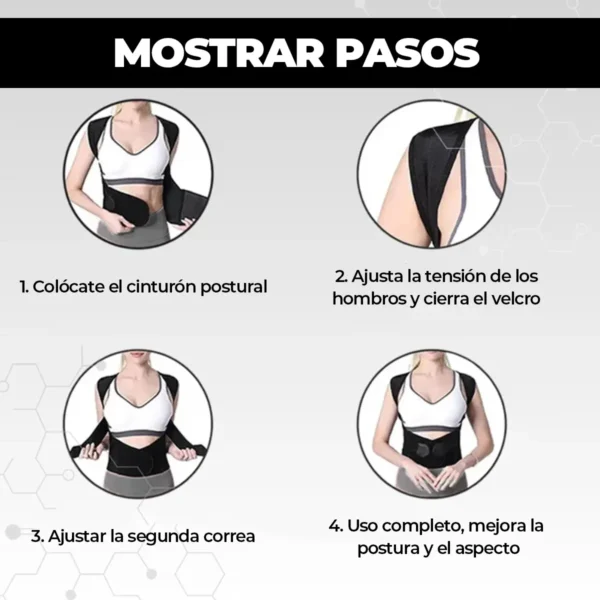 Chaleco Corrector de Postura Ajustable Ortopédico Alivio Instantáneo y Garantizado