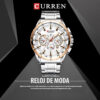 Reloj Curren 8363 Hombre Acero inoxidable, elegante + Tarjeta de Garantía