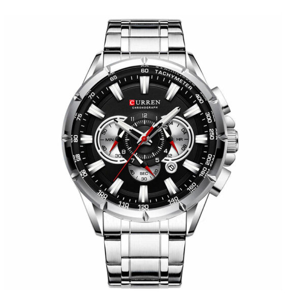 Reloj Curren 8363 Hombre Acero inoxidable, elegante + Tarjeta de Garantía