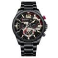 Negro-Negro Reloj Curren 8395 Acero nuevo + Ajustador
