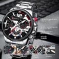 2 Reloj Curren 8395 Acero nuevo + Ajustador