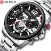Reloj Curren 8395 Acero nuevo + Ajustador