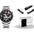 8395 + ajustador Reloj Curren 8395 Acero nuevo + Ajustador