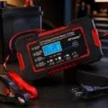 Cargador Inteligente de Baterías4 inzas de seguridad roja y negra para conexión de cargador de baterías 12V