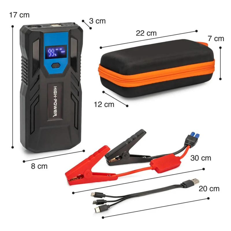 Arrancador de baterias M33 Arrancador de Baterías M33 12V 1000A | Power Bank y Linterna LED