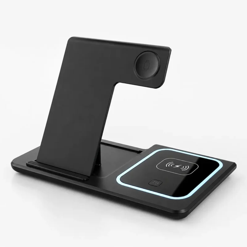 Cargador inalambrico 3 en 1-6 Cargador 3 en 1 portátil para escritorio oficina o mesa de noche