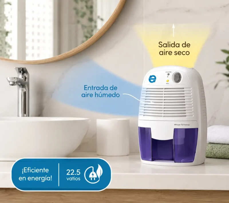 Eva-Dry EDV-1100 Whisper-Quiet blanco con tecnología termoeléctrica Peltier