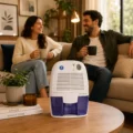 Deshumidificador Eva-Dry EDV-1100 vista frontal con botón de encendido
