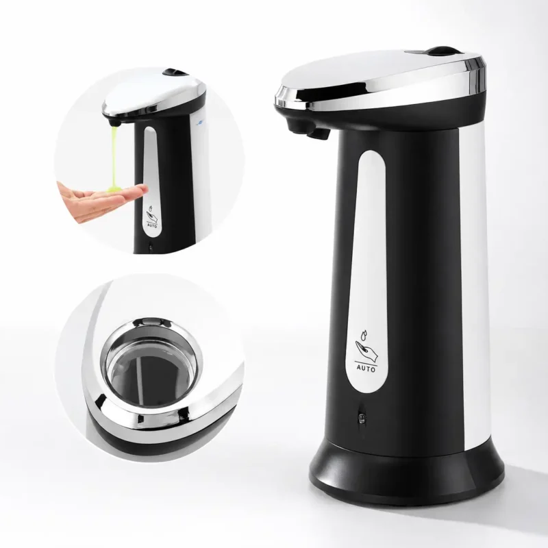 Dispensador de jabon automatico (1) Dispensador automático de jabón 400ml con sensor infrarrojo manos libres