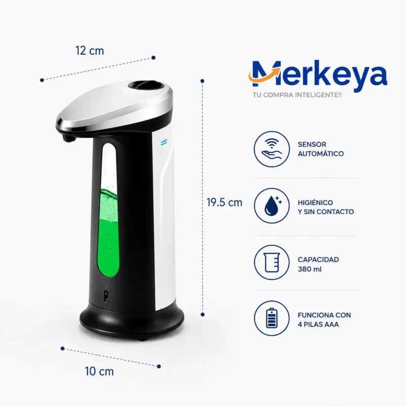 Dispensador de jabon automatico (2) Sistema manos libres para jabón líquido