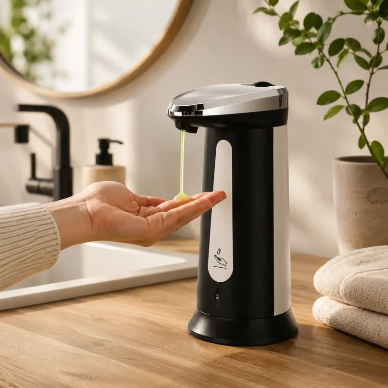 Dispensador de jabon automatico (7) Dispensador automático para baño y cocina