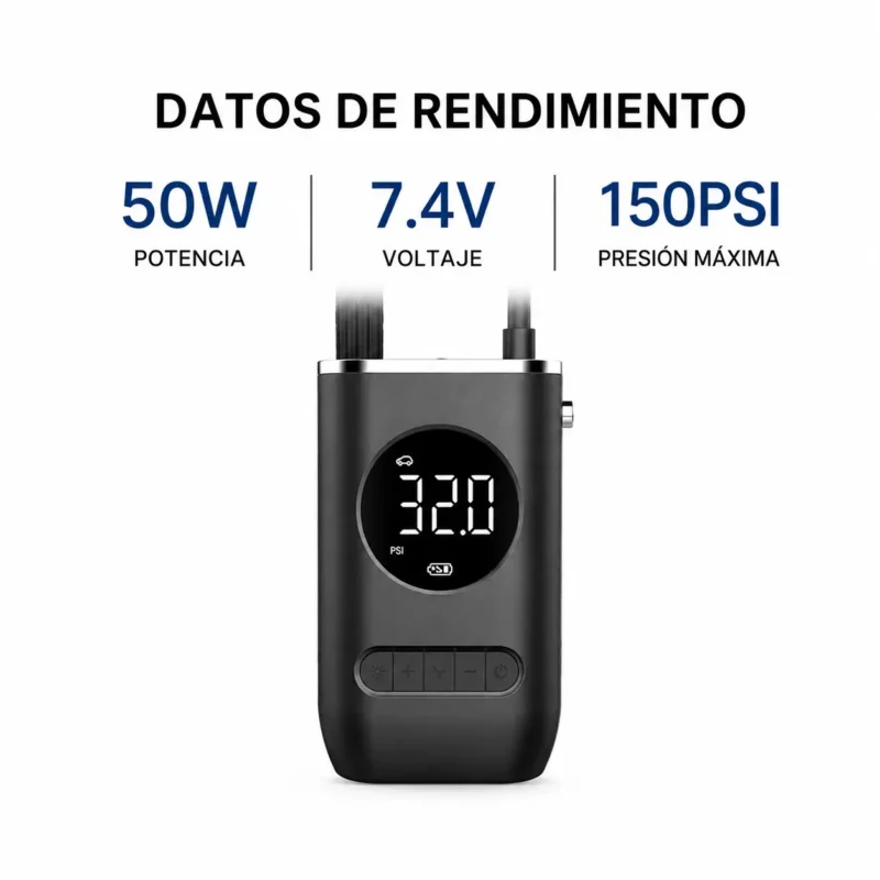 minicompresor de aire portatil a bateria con pantalla led digitalminicompresor de aire portatil a bateria con pantalla led digital