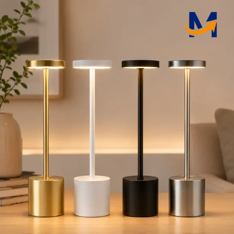 Lampara Led De Mesa Tactil Xg912 (3) Lámpara táctil regulable con iluminación cálida para hogar.