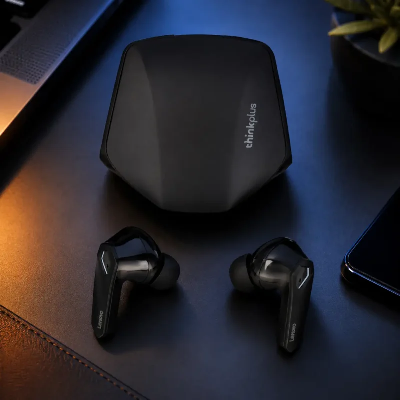 Lenovo ThinkPlus GM2 Pro (2) Audífonos de baja latencia Lenovo GM2 Pro Negros