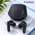 Lenovo ThinkPlus GM2 Pro (3) Auriculares bluetooth Lenovo ThinkPlus GM2 Pro negros estilo gamer futurista.