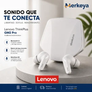Estuche de carga geométrico y audífonos Lenovo ThinkPlus GM2 Pro