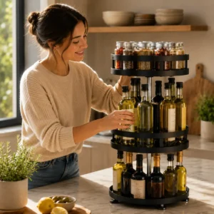 Organizador giratorio 360 de 3 niveles