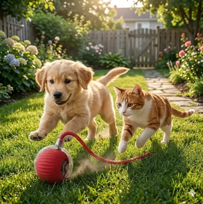 Pelota Inteligente interactiva (1) Pelota interactiva para gatos con movimiento automático
