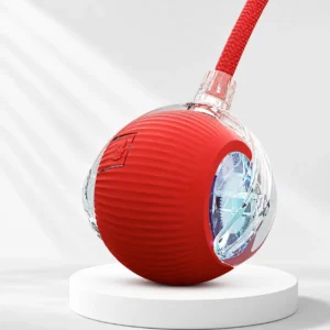 Pelota interactiva para gatos con luces LED y carga USB