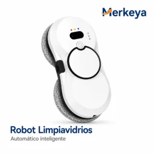 Robot limpiador de vidrios automático con control remoto y paños reutilizables
