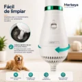 cepillo quita pelos con secador integrado para perros de pelo largo