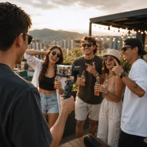 Estabilizador gimbal H4 de 3 ejes para smartphone