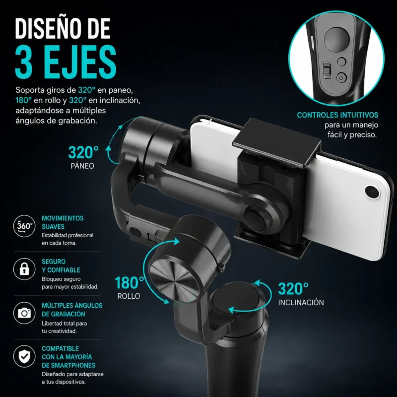 Perilla de equilibrio del Gimbal H4 para mayor estabilidad